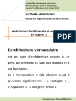 Architecture Vernaculaire en Algérie Mémoire