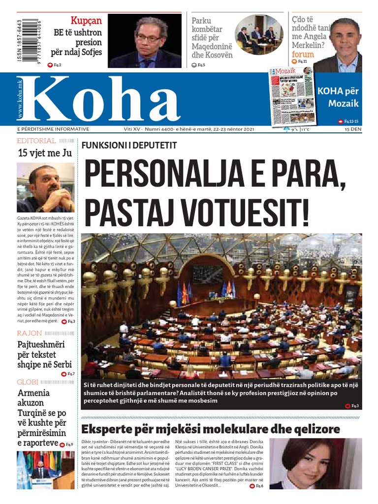 Gazeta Koha WWW Koha.mk 2223112021 PDF