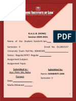 B.A.LL.B. (HONS) Session-2020-2021: SST ROF