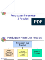 Pendugaan Parameter 2 Populasi