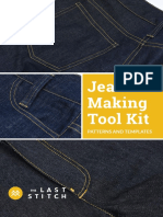 Jeans Making Tool Kit Patterns and Templates - The Last Stitch