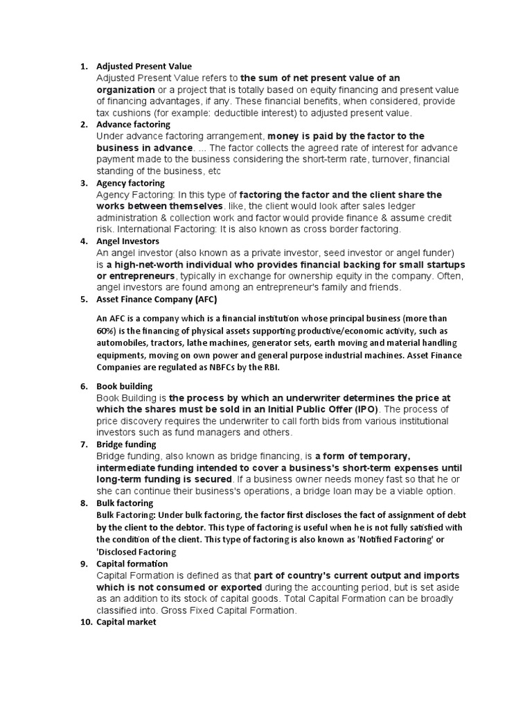 write-short-notes-pdf-factoring-finance-investor