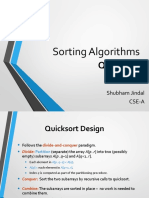 Sorting Algorithms: Quicksort