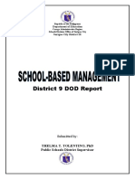 District 9 DOD Report: Thelma T. Tolentino, PHD Public Schools District Supervisor