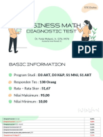 Tes Diagnostik untuk Matematika Bisnis