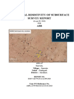 Electrical Resistivity of Subsurface Survey Report: (As Per IS: 3043) FOR