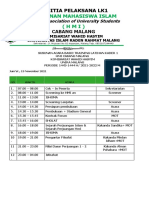 HMI Malang Basic Training Schedule
