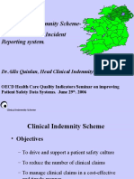 The Clinical Indemnity Scheme-National Clinical Incident Reporting System