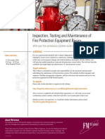 Inspection, Testing and Maintenance of Fire Protection Equipment Basics