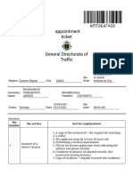 Appointment Ticket: Region City The Desk