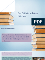 Der Stil Der Schönen Literatur