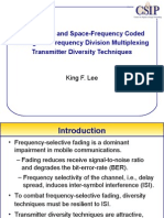 Space-Time and Space-Frequency Coded Orthogonal Frequency Division Multiplexing Transmitter Diversity Techniques