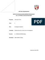 Glosari de Caracteristicas de Un Buen Tema de Investigacion