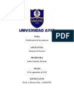 Clasificación de Las Empresas - A00102582