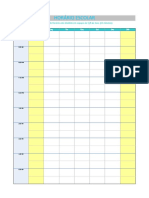 Planilha de Excel para Horario Escolar