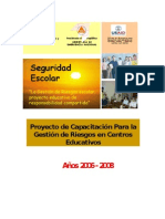 Capacitación en Gestión de Riesgos Escolares 2006-2008