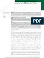 The Spectrum of Mild Traumatic Brain Injury: A Review