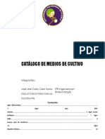 Catálogo de Medios de Cultivo