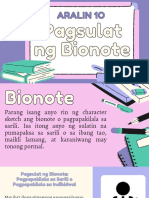 Aralin 10 at 11 - Pagsulat NG Bionotepagsulat NG Ulat