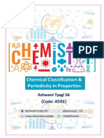 Chemical Classification & Periodicity Properties