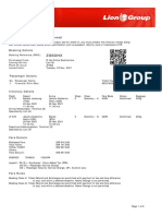 Lion Air eTicket Itinerary Receipt