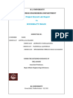 K L University Freshman Engineering Department: A Project Based Lab Report On Divisibility Rules