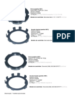 Porcas e arruelas para caminhões Mercedes Benz, Chevrolet e Ford