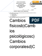 Formación Cívica y ética: Cambios físicos y emocionales en la adolescencia