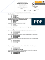 Examen Lengua Materna 1 (2A)