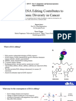 A-to-I RNA Editing Contributes To Proteomic Diversity in Cancer