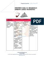 PE para El Desarrollo Del Pensamiento Lógico Matemático