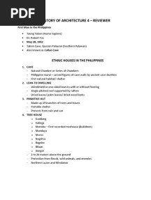 History of Architecture 4 - Reviewer