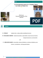 Politecnico Di Bari: Statistical Methods For Environmental Analyses in A Changing Climate Case Study On Wuhan City