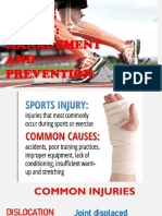Sports Injury: Management AND Prevention