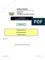 National Senior Certificate: Grade 12