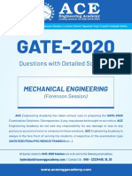 ME GATE 2020 ForeNoon Session Questions With Detailed Solutions