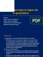 La Teología Bajo El Signo de La Gramática