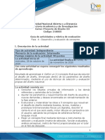 Desarrollo y evaluación de conceptos