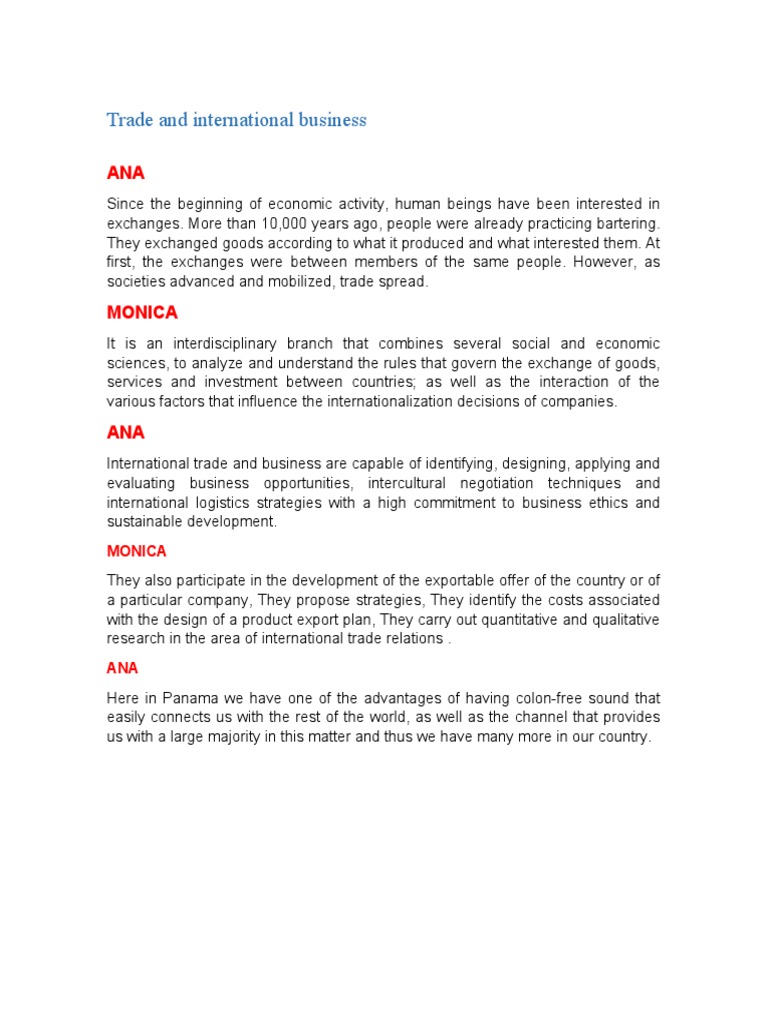 Understanding International Trade Dynamics | PDF | Internationalization ...