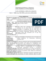 Guía de actividades y rúbrica de evaluación Fase 1 – SINA (Ley 99/1993) y procesos ambientales