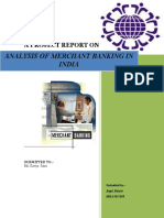 Analysis of Merchant Banking in India: A Project Report On