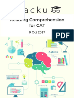 Reading Comprehension For CAT Set-3 PDF