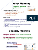 Capacity Planning: Capacity Refers To An Upper Limit or Ceiling On The Load That An Operating Unit Can Handle