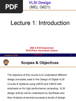 (MEL G621) : Lecture 1: Introduction