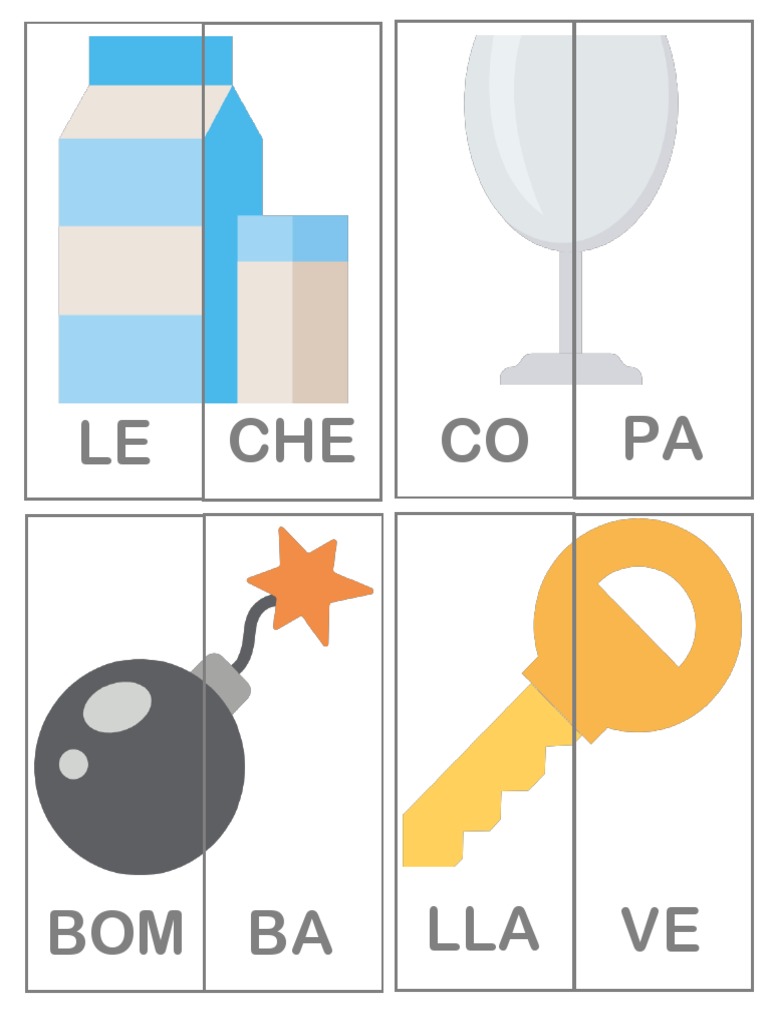 Láminas Conciencia Fonológica | PDF