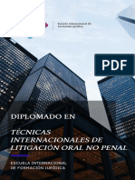 Diplomado en Técnicas de Juicio Oral