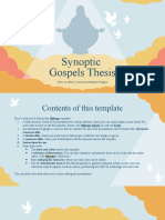 Synoptic Gospels Thesis