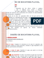 Diseño de Bocatoma Fluvial