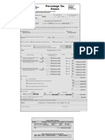 Percentage Tax Return: BIR Form No