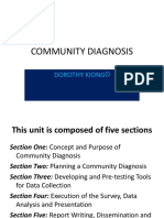 Community Diagnosis - Ms. Dorothy - 13476